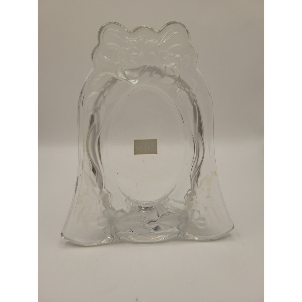 Vintage Studio Nova Loves Bouquet Crystal Bell‎ Picture Frame Oval 3x5 Japan